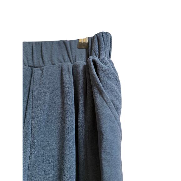 Dudley Stephens Size Large Navy Blue Fleece Elastic Waistband Sweatpants - Picture 4 of 7